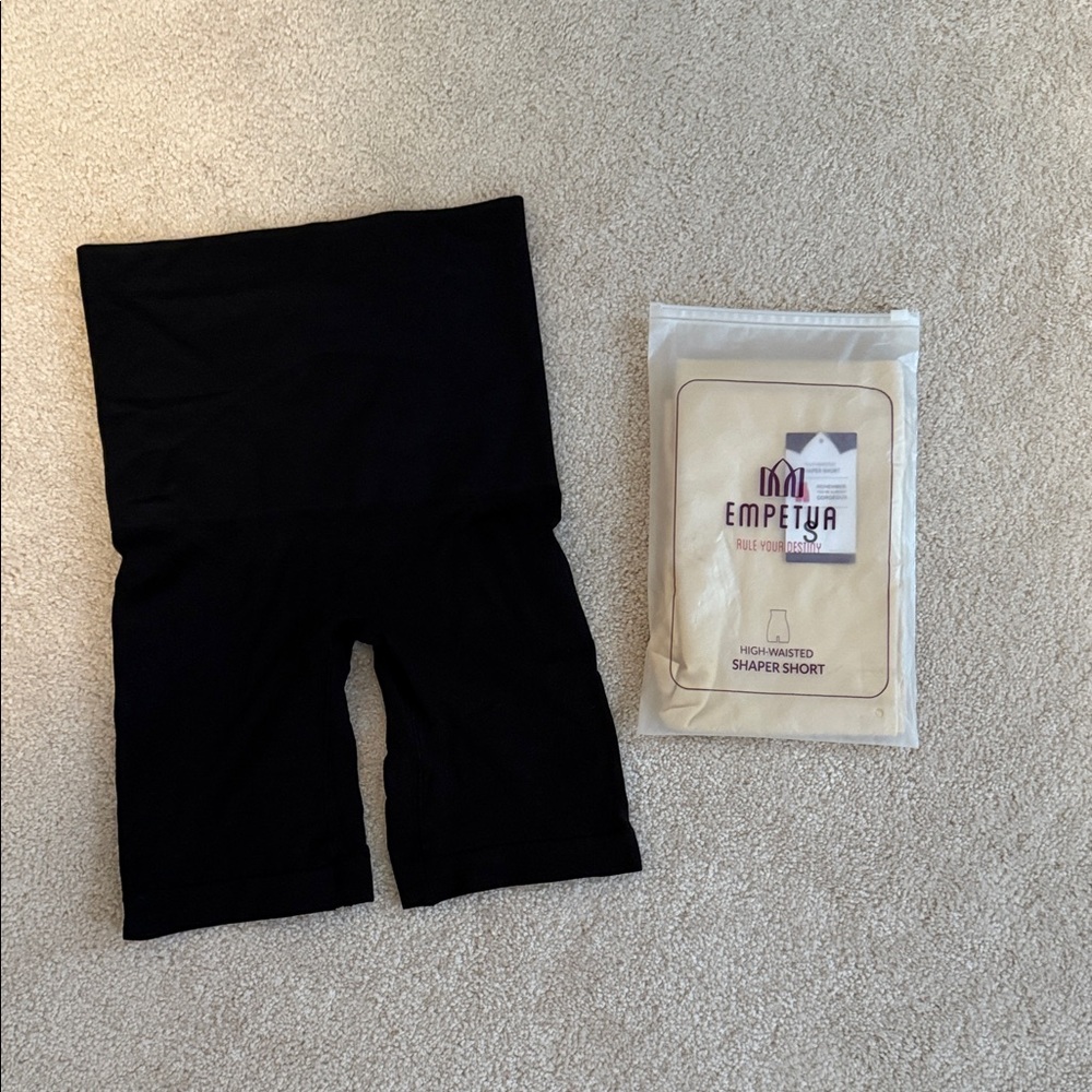 Empetua High-Waisted Shaper Shorts Black AND Nude 🧺